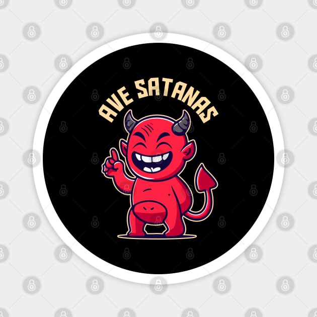 AVE SATANAS Magnet by artslaves
